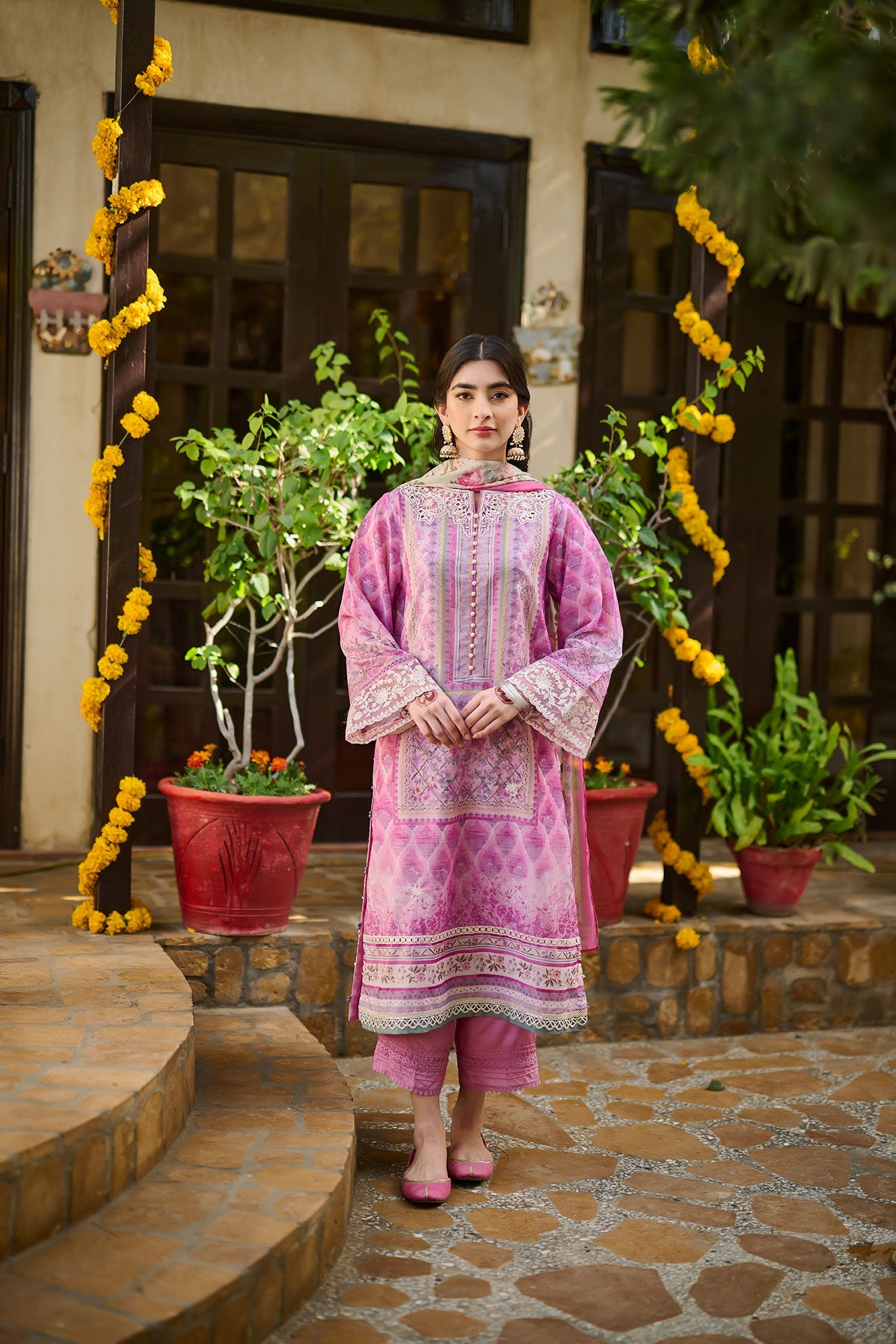 SS24DD-1177  PURPLE DUPATTA