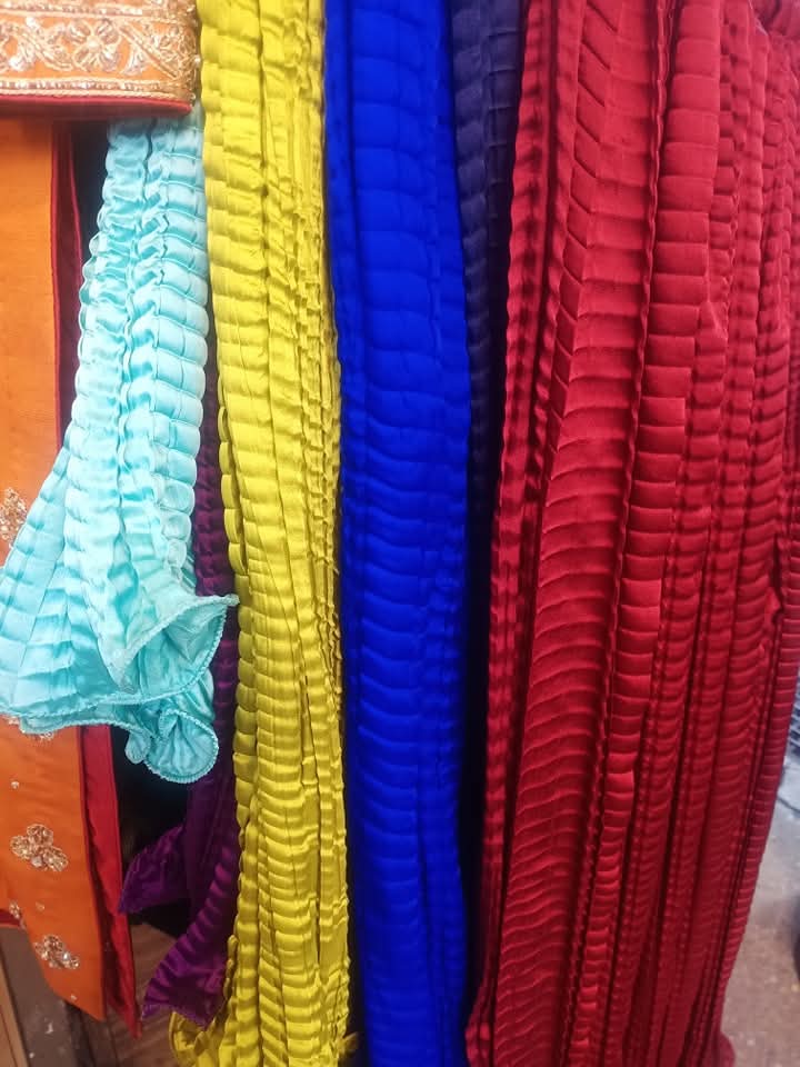 Crush silk sharara