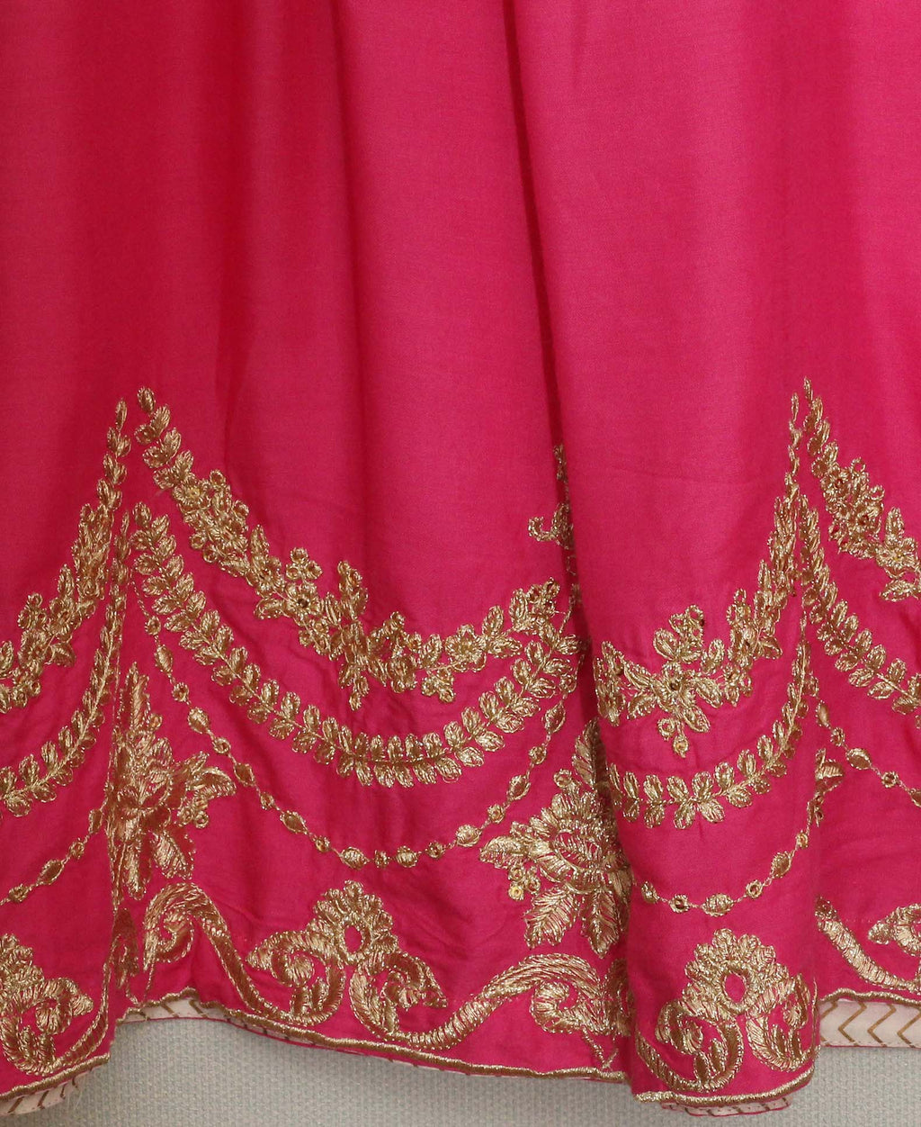 TC417 - deep pink emb frock