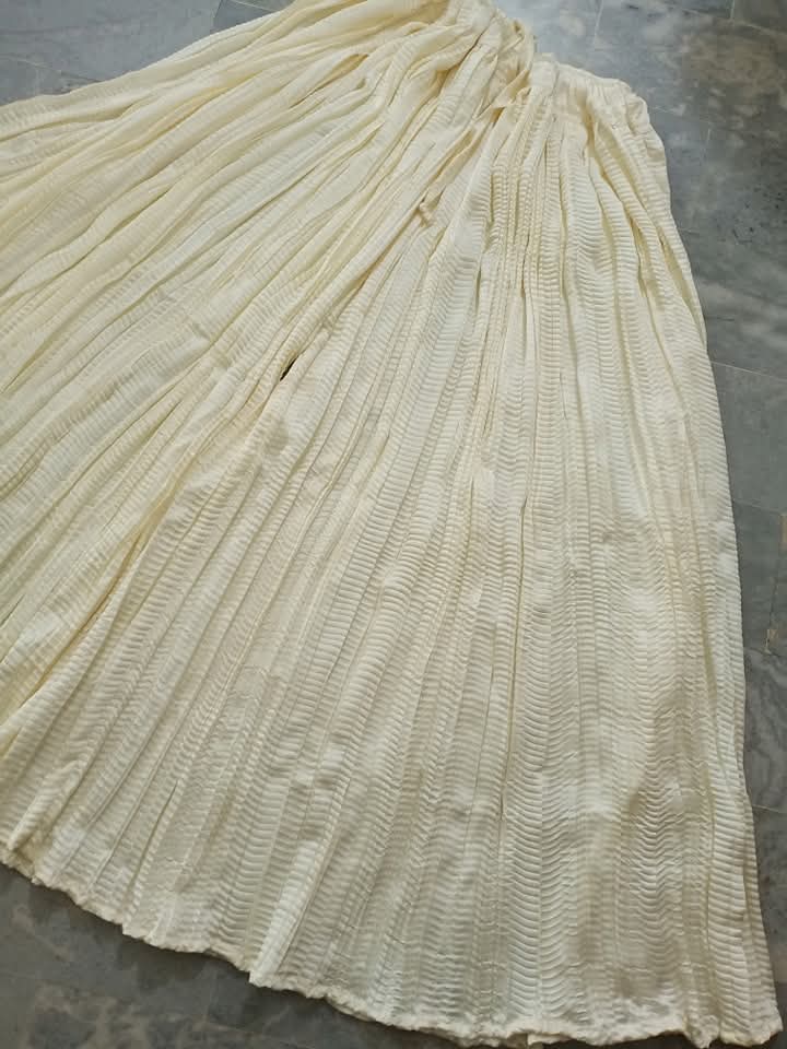 Crush silk sharara