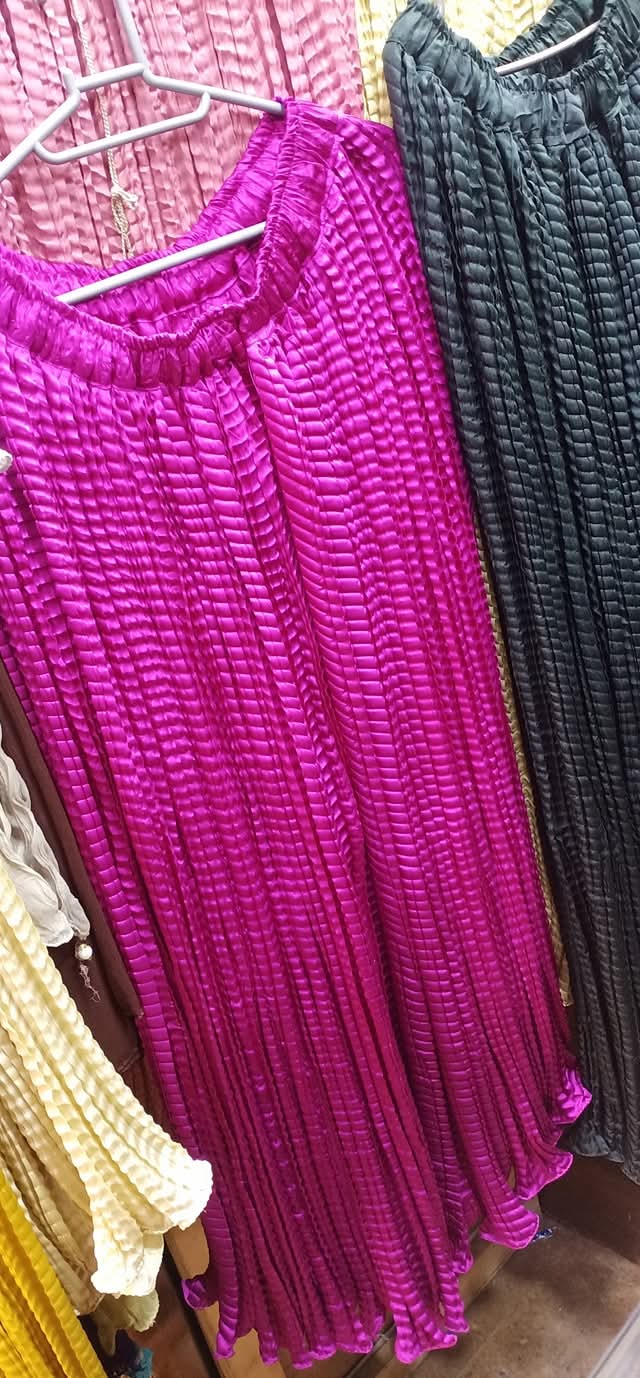 Crush silk sharara