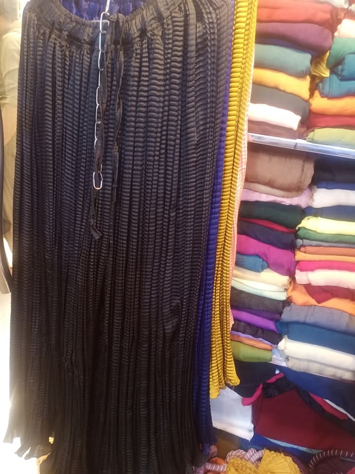 Crush silk sharara