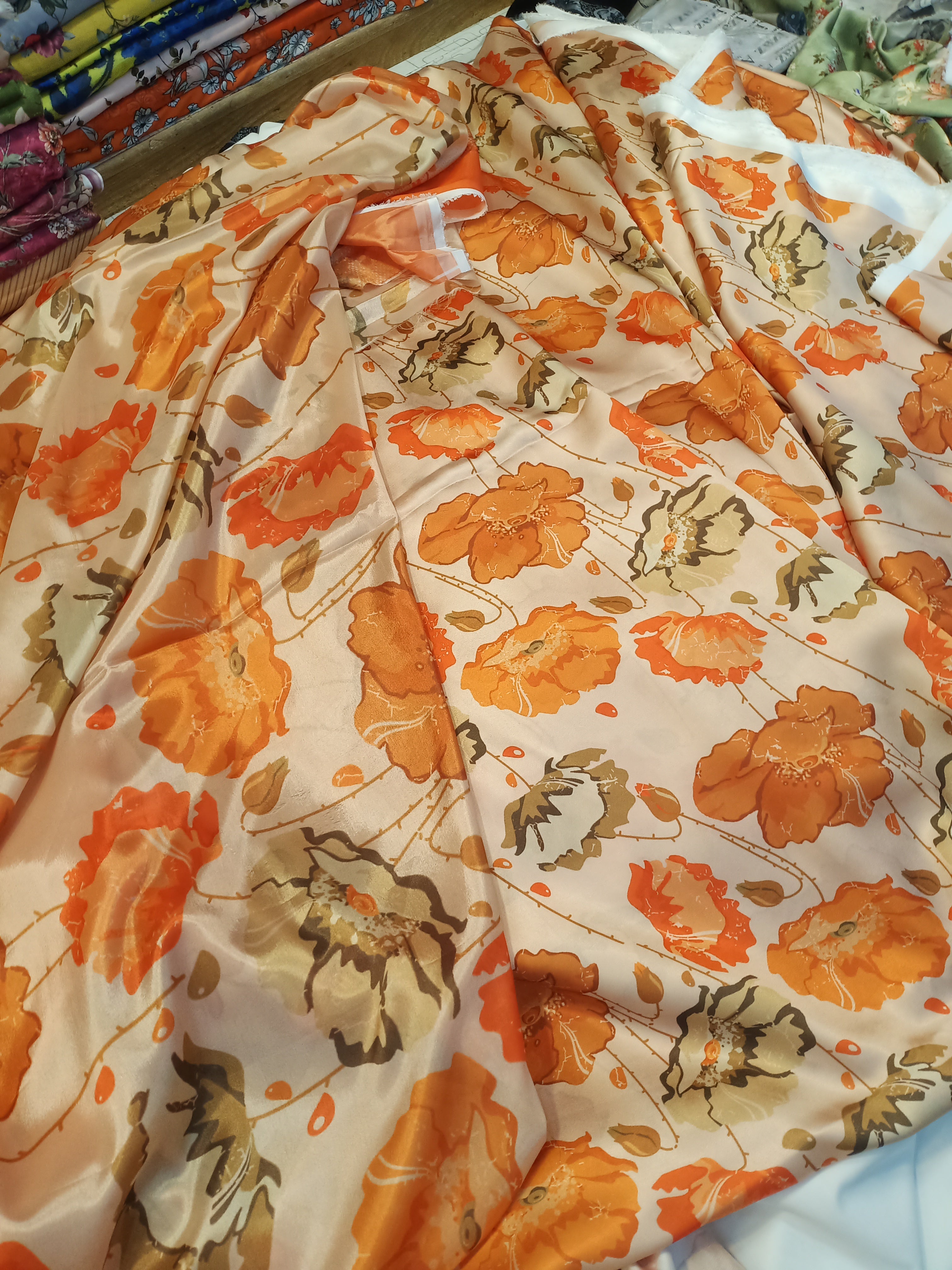 Digital print shamoz silk