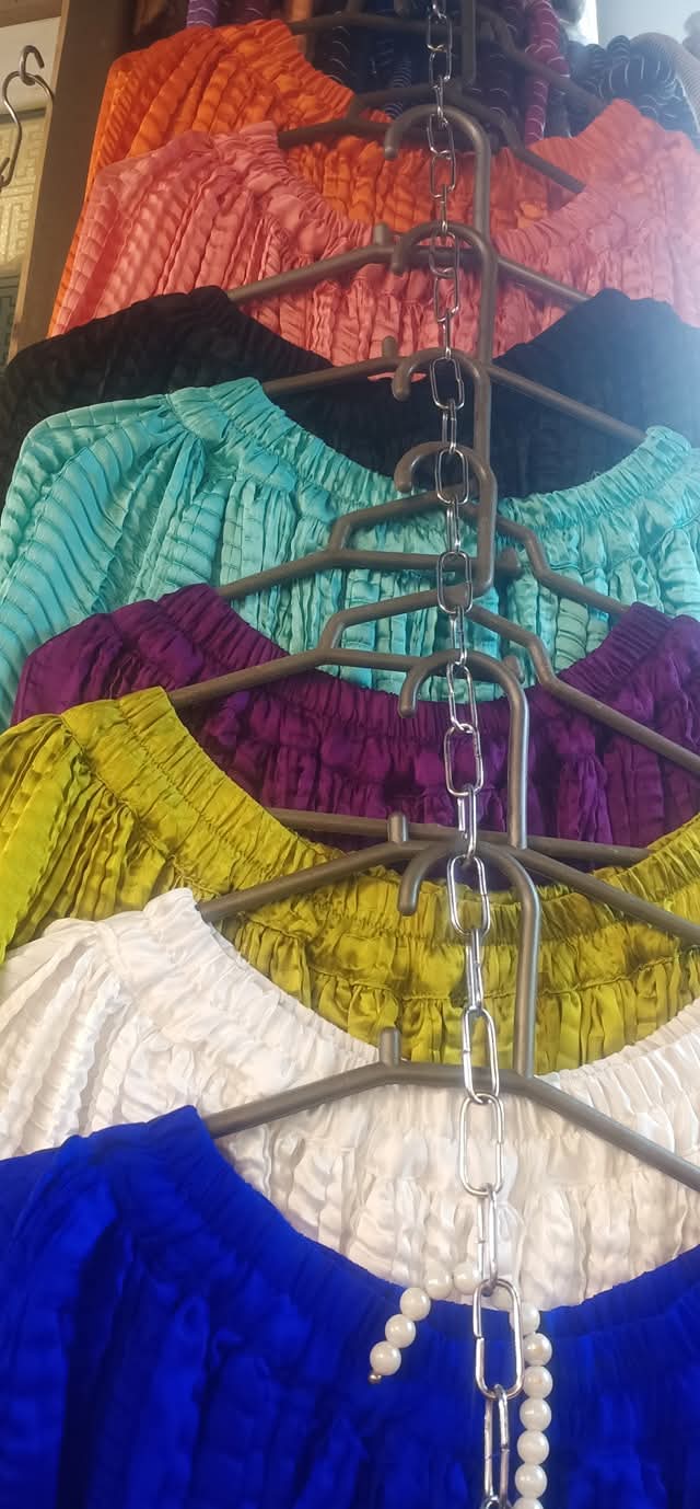 Crush silk sharara