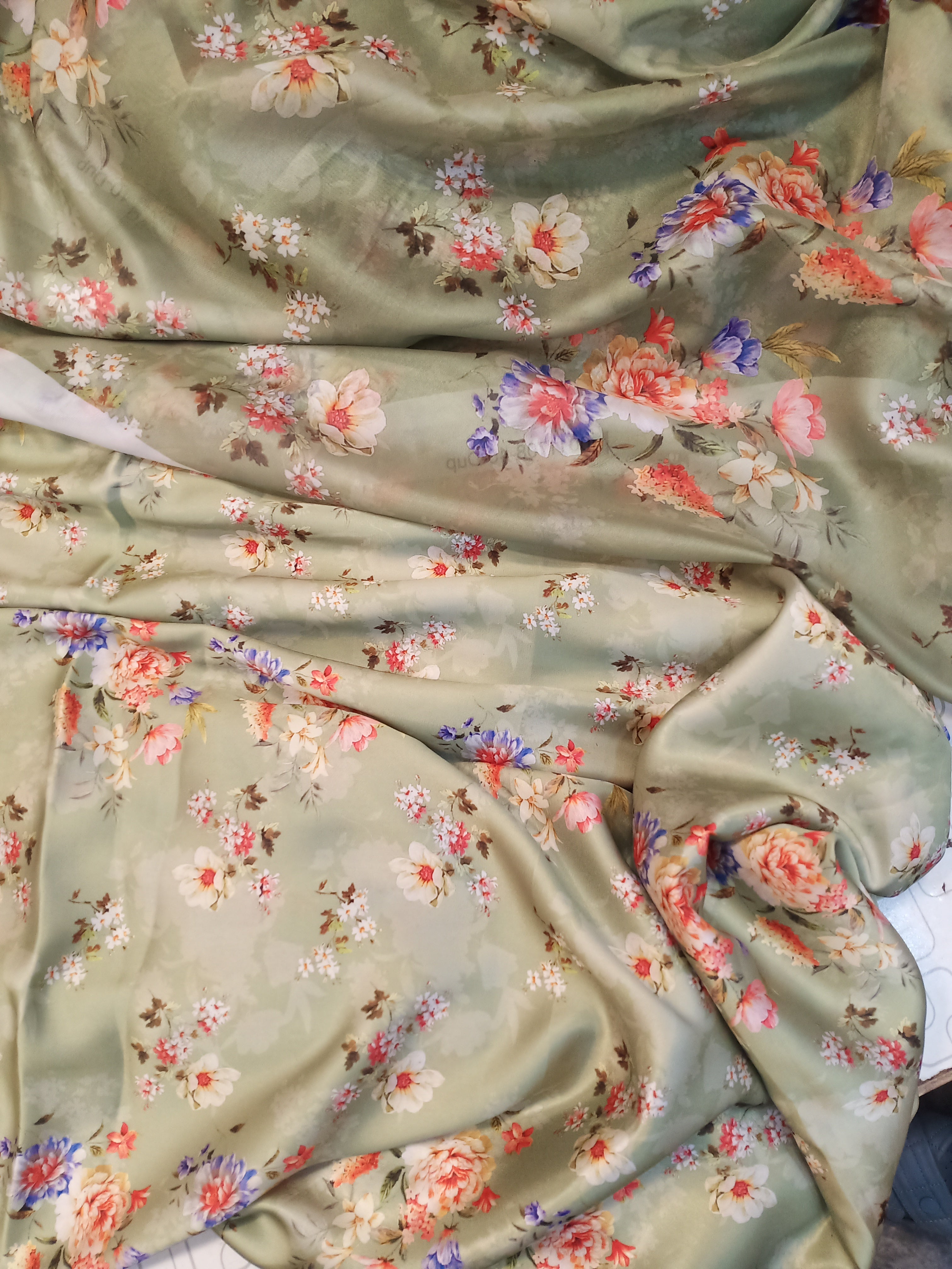 Digital print shamoz silk