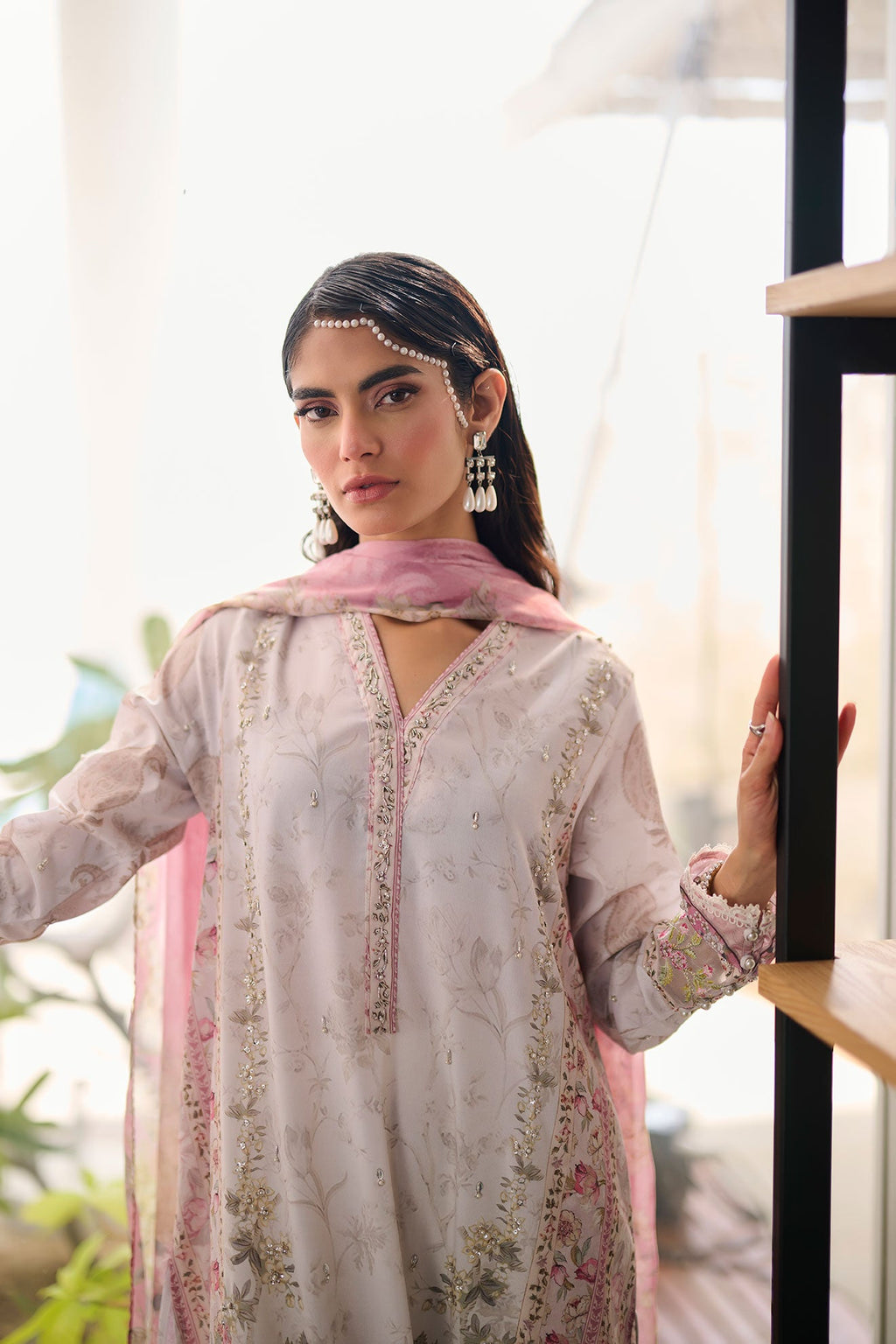 SS24DD-1136 PINK DUPATTA